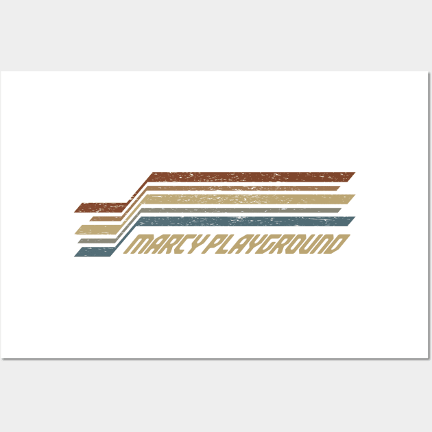 Marcy Playground Stripes Wall Art by orovein